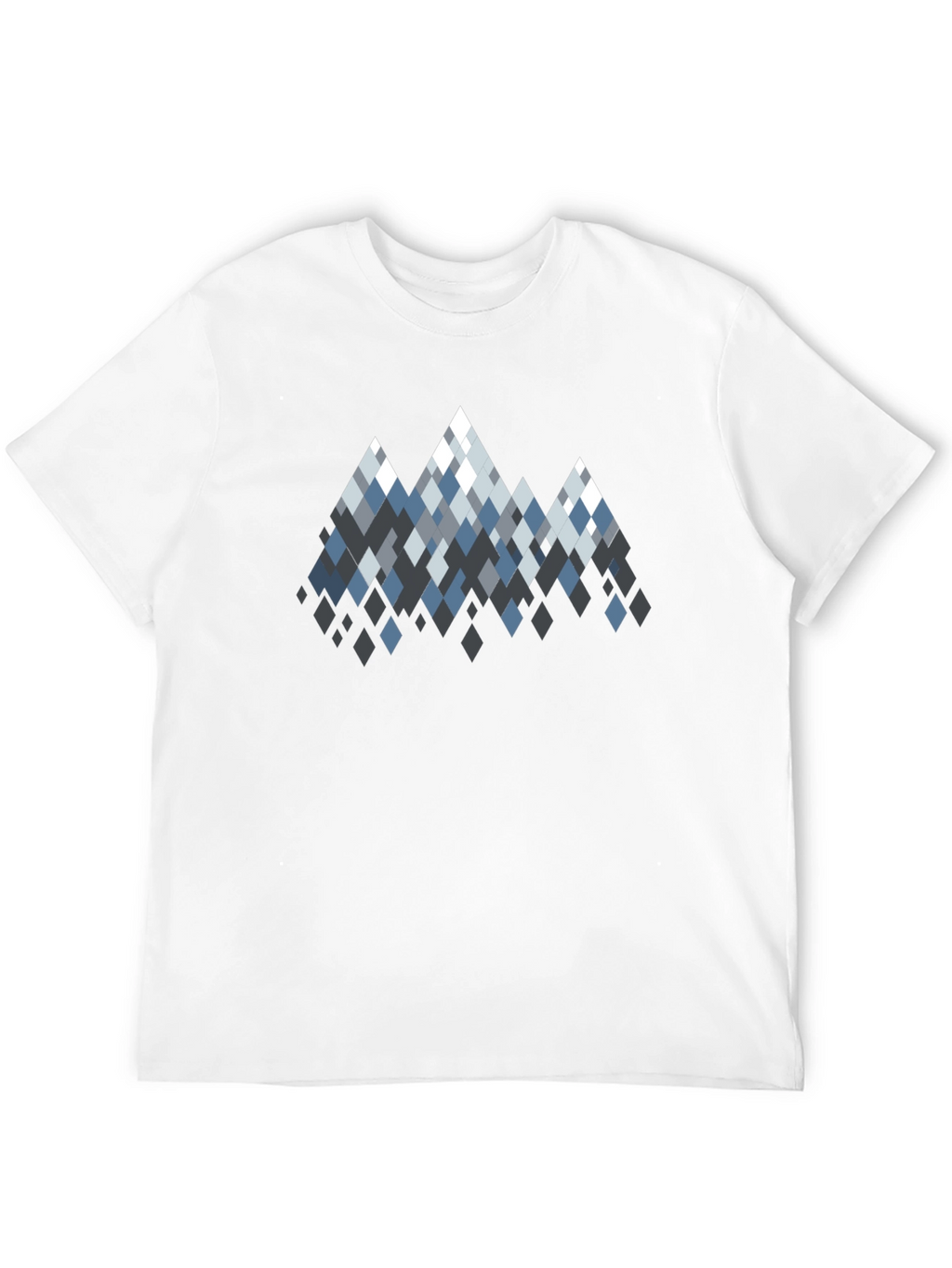 Geometric Mountain Peaks Graphic T-Shirt