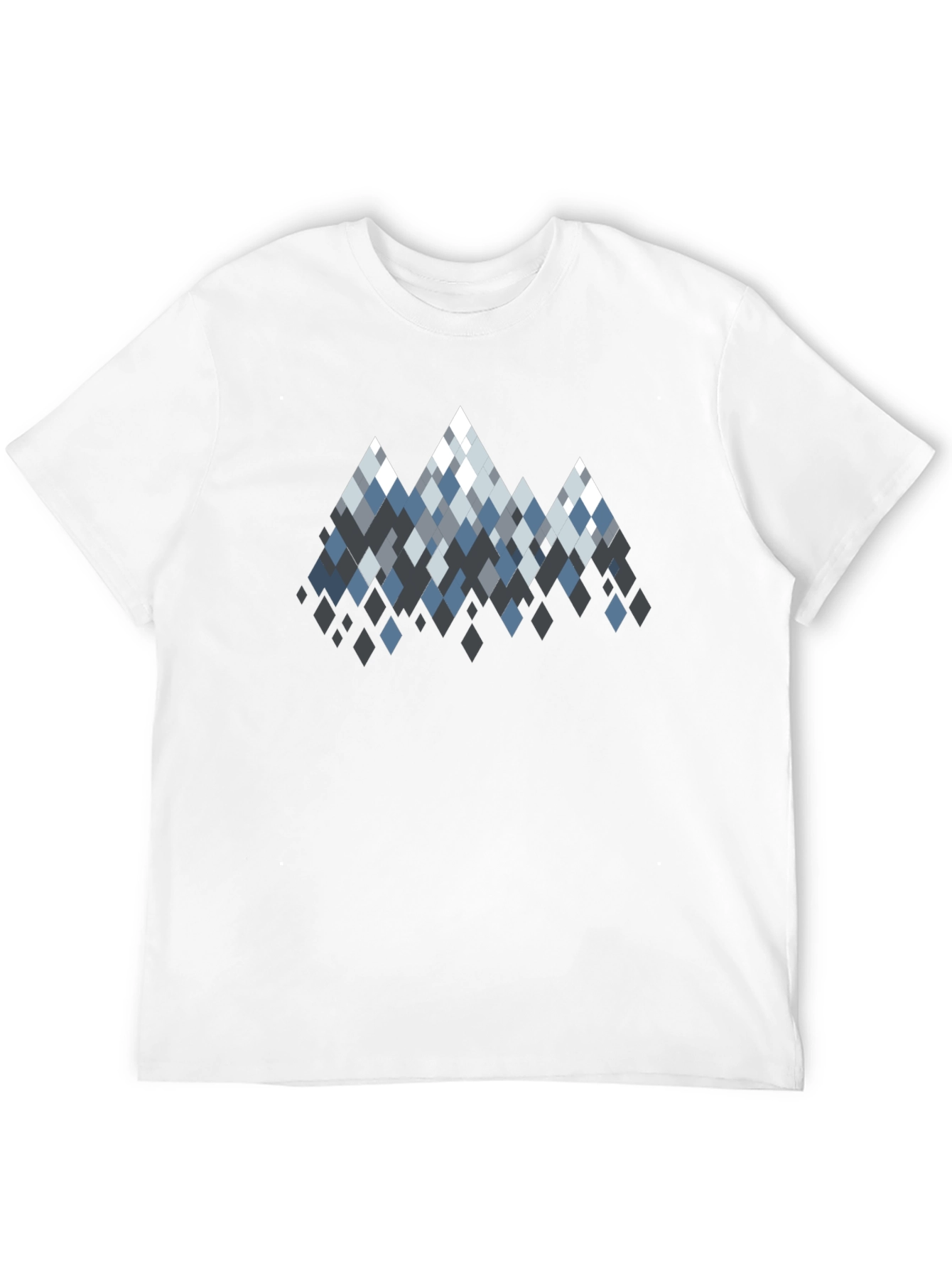 Geometric Mountain Peaks Graphic T-Shirt