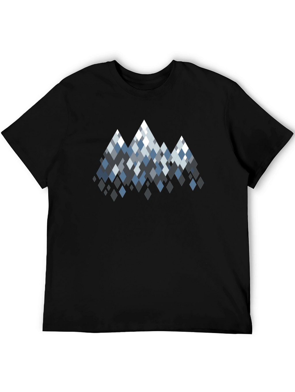 Geometric Mountain Peaks Graphic T-Shirt