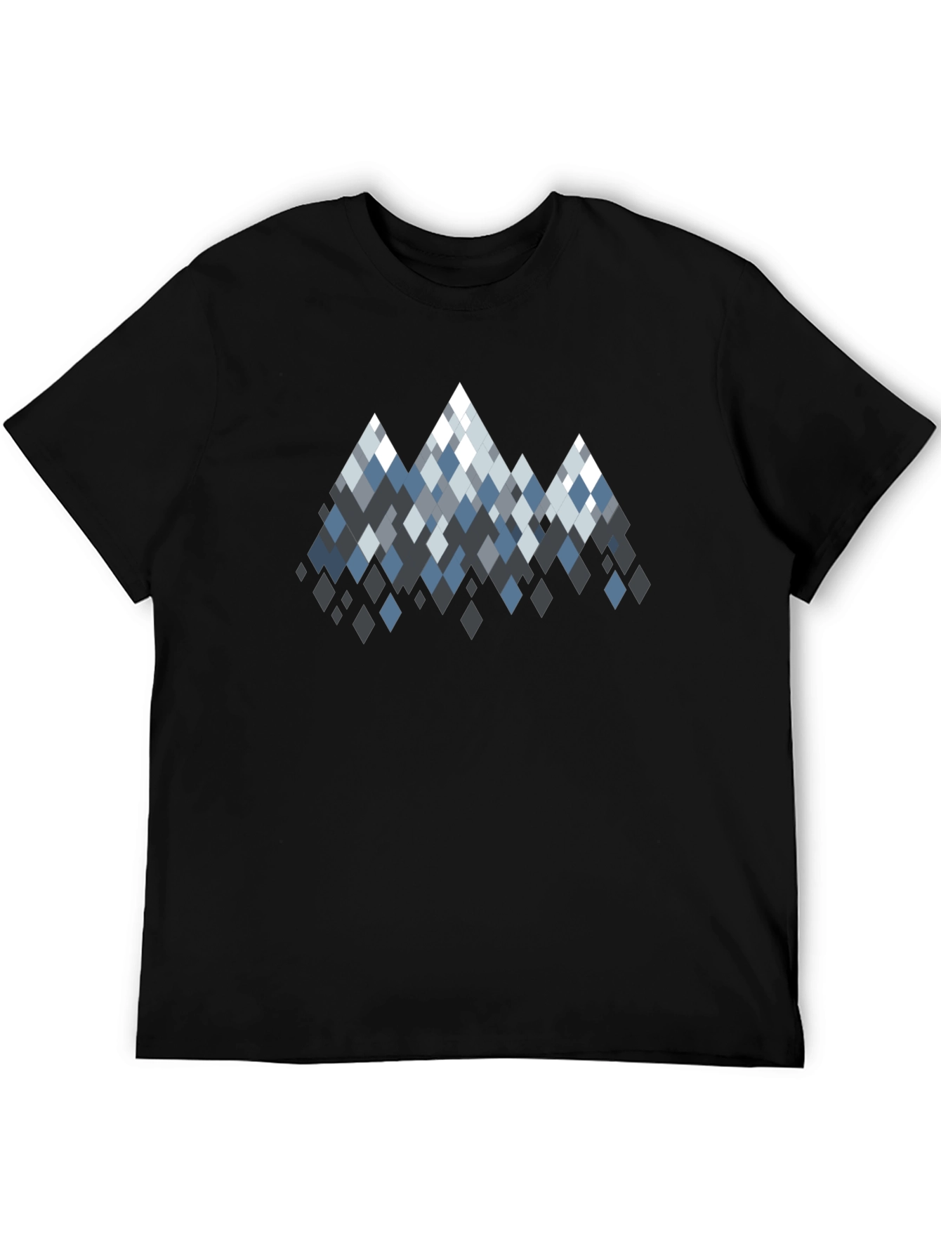 Geometric Mountain Peaks Graphic T-Shirt