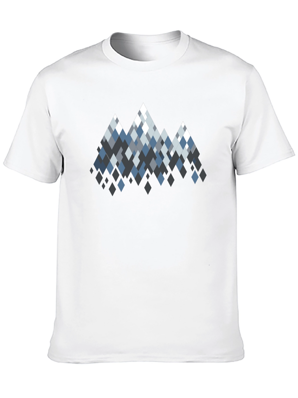 Geometric Mountain Peaks Graphic T-Shirt