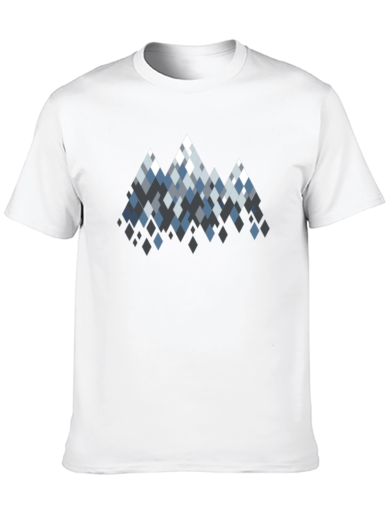 Geometric Mountain Peaks Graphic T-Shirt