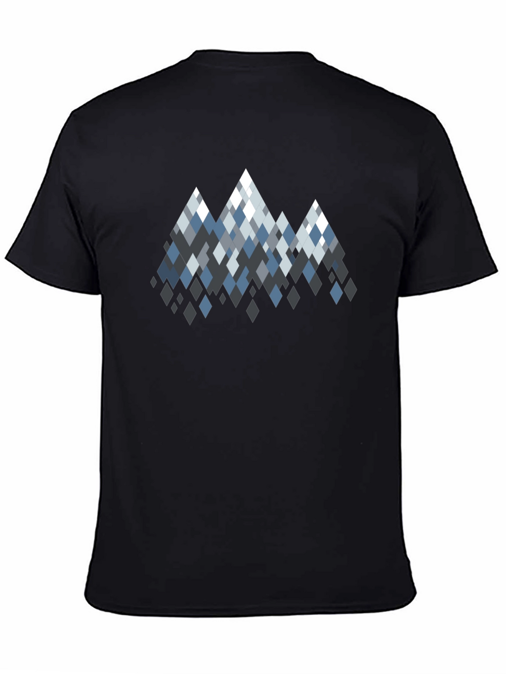 Geometric Mountain Peaks Graphic T-Shirt