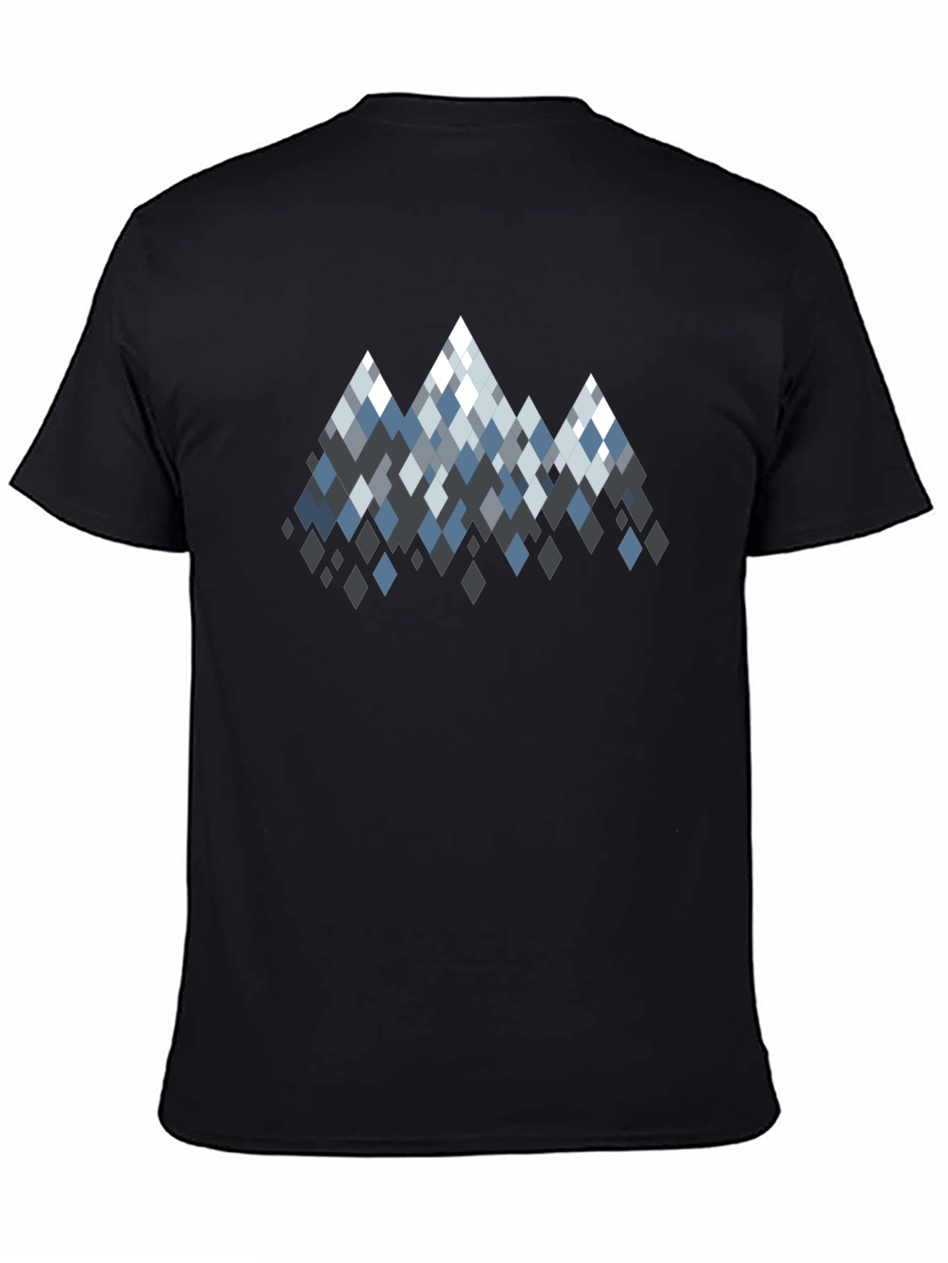 Geometric Mountain Peaks Graphic T-Shirt