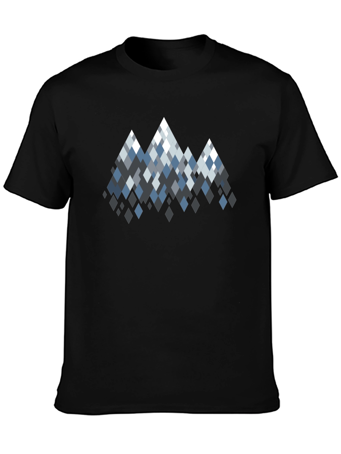 Geometric Mountain Peaks Graphic T-Shirt