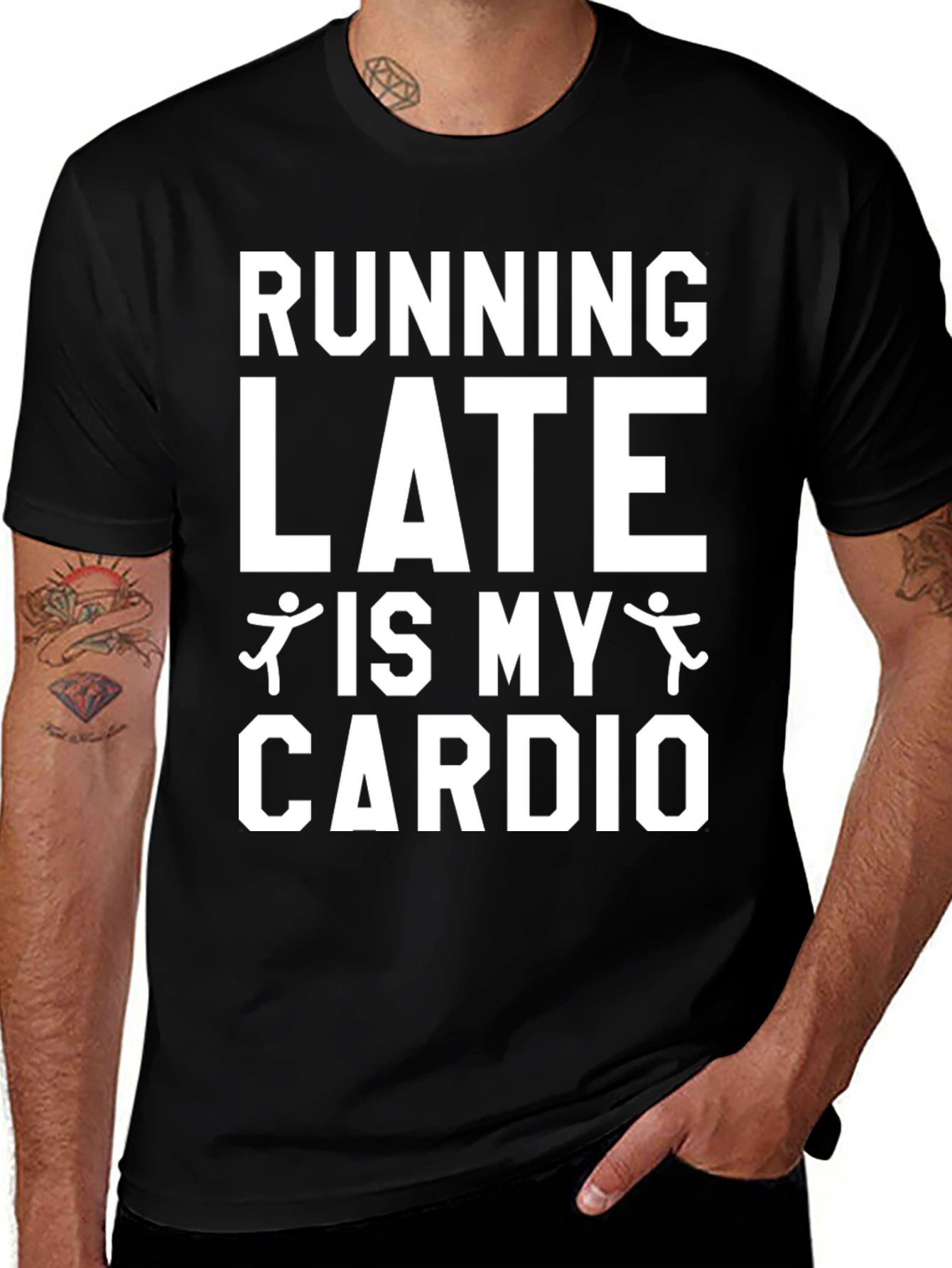 Funny Running Late is My Cardio Graphic T-Shirt