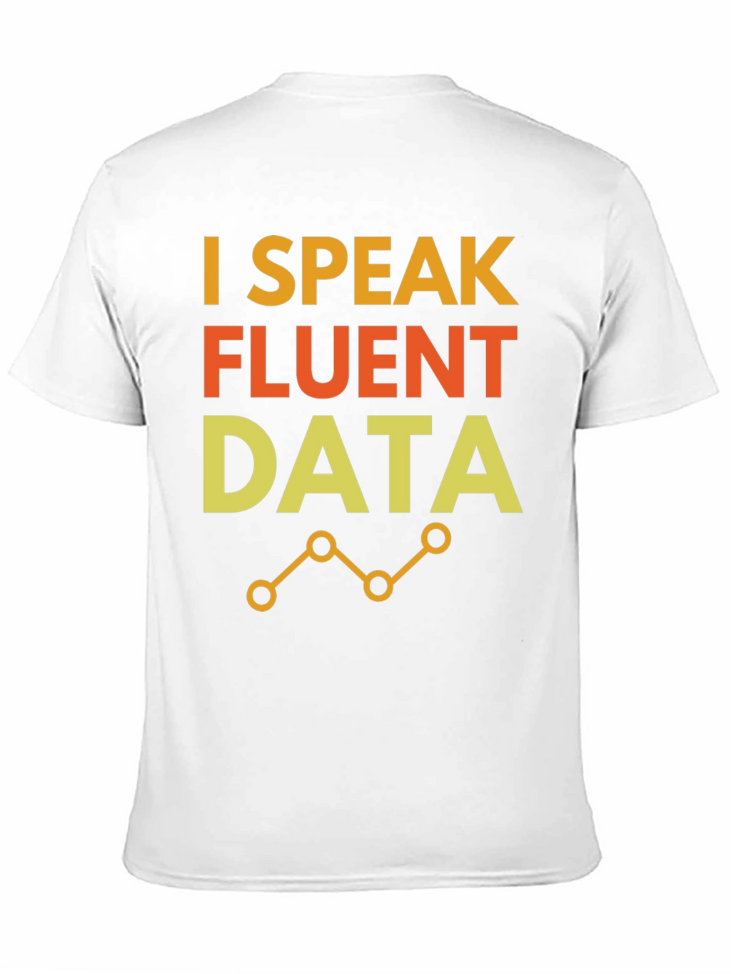 I Speak Fluent Data Black Graphic Tee