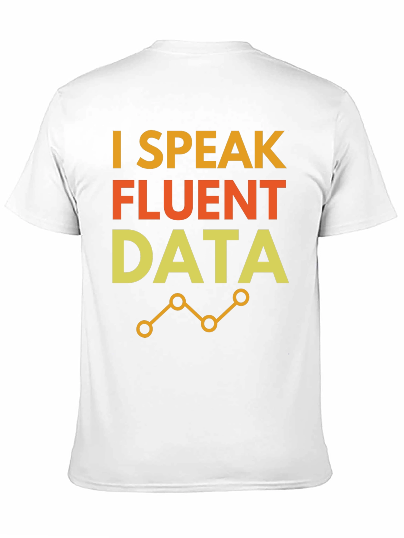 I Speak Fluent Data Black Graphic Tee