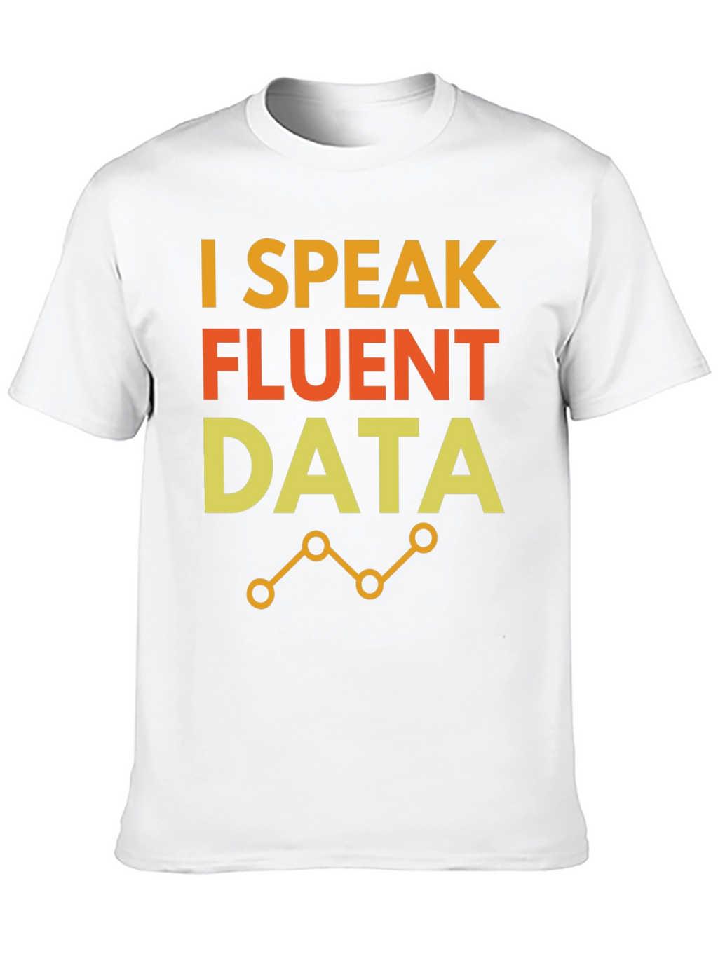 I Speak Fluent Data Black Graphic Tee