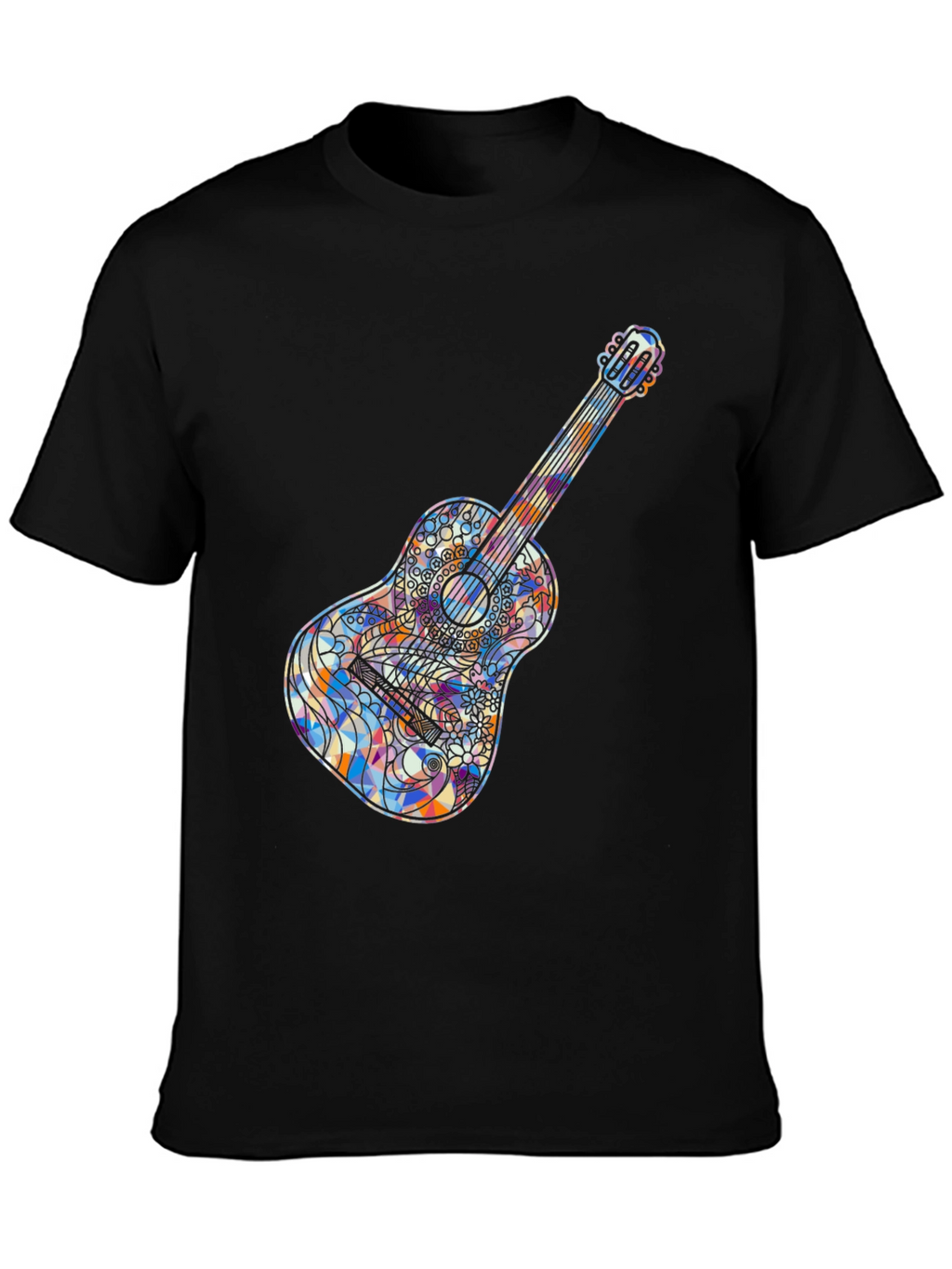 Guitar Graphic Black T-Shirt