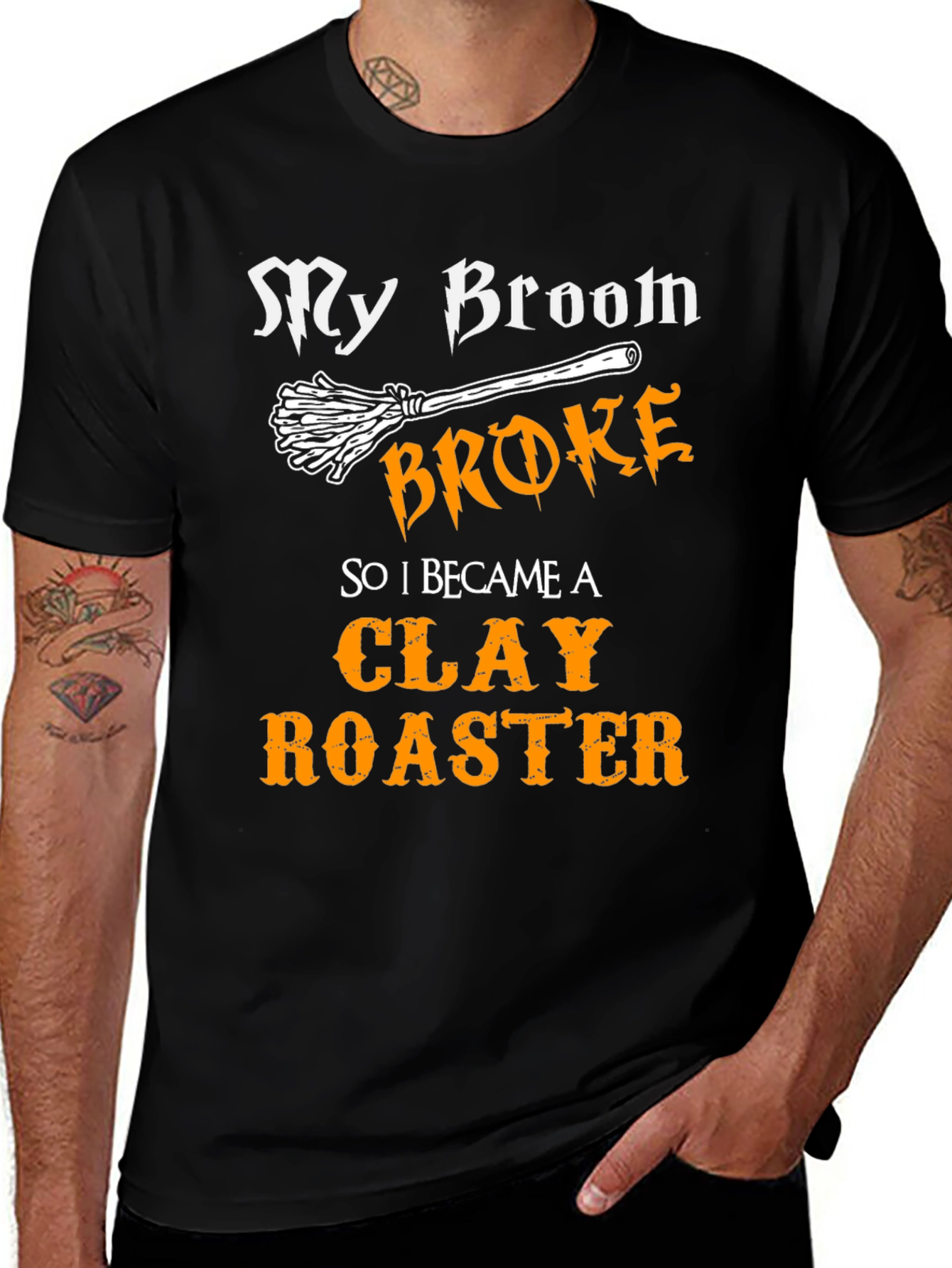 Clay Roaster Graphic T-Shirt - Funny Halloween Tee