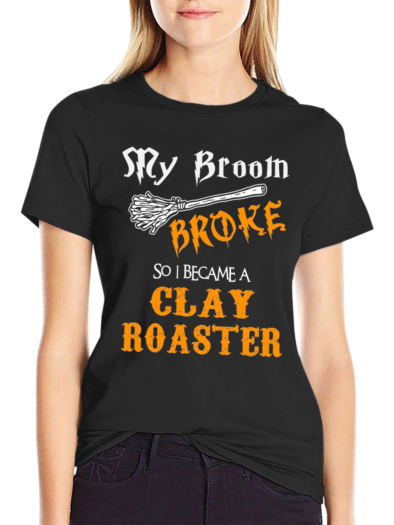 Clay Roaster Graphic T-Shirt - Funny Halloween Tee