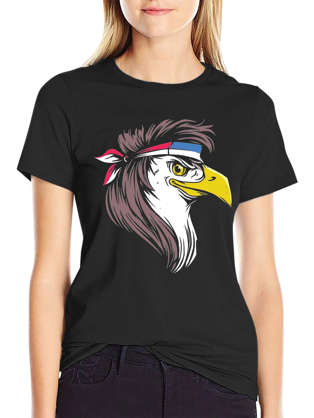 Patriotic Eagle Graphic T-Shirt