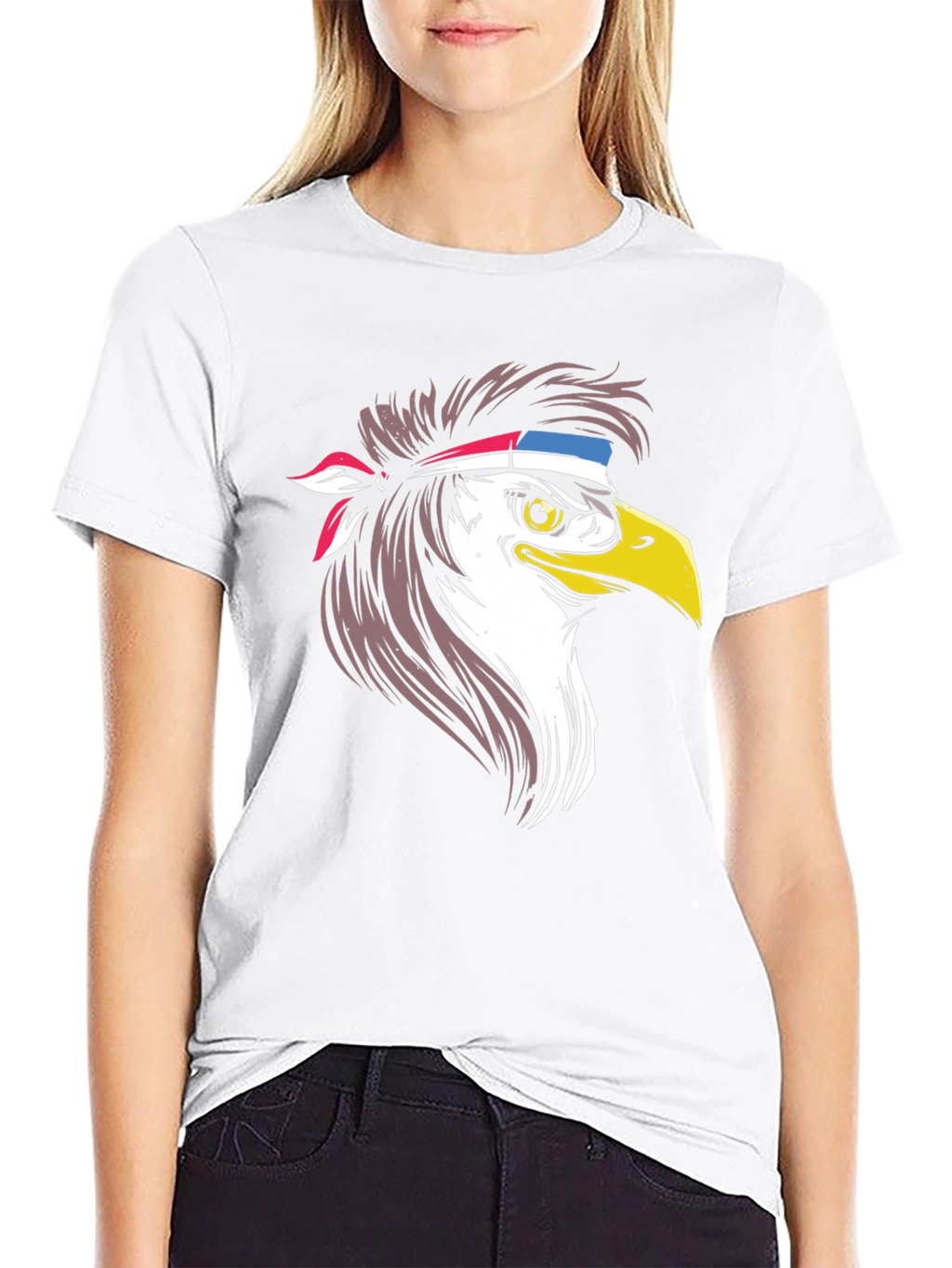 Patriotic Eagle Graphic T-Shirt