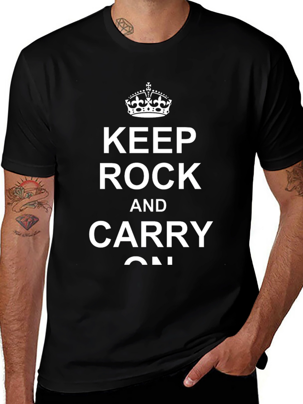 Keep Rock and Carry On Graphic Tee