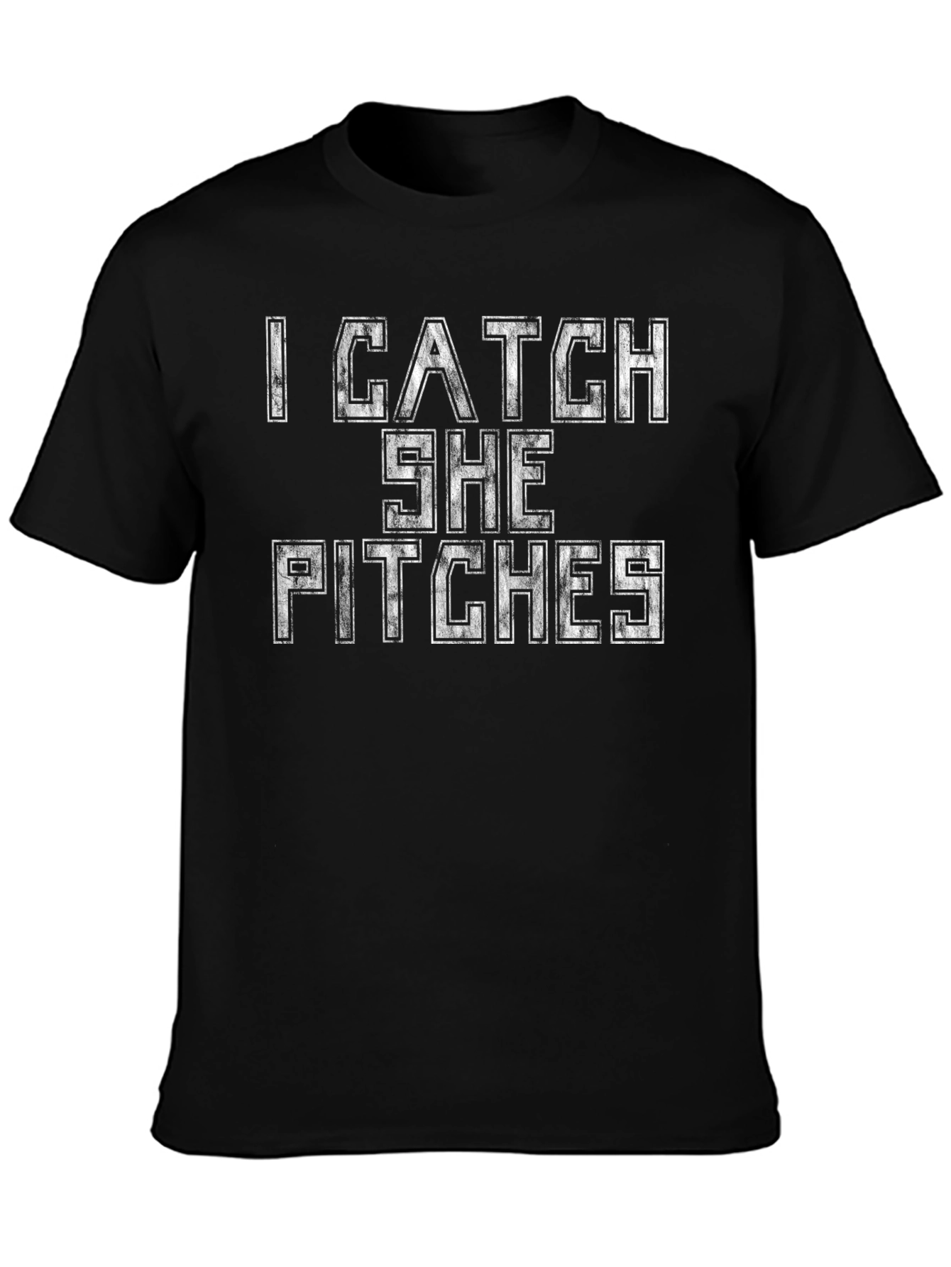 I Catch She Pitches Graphic T-Shirt