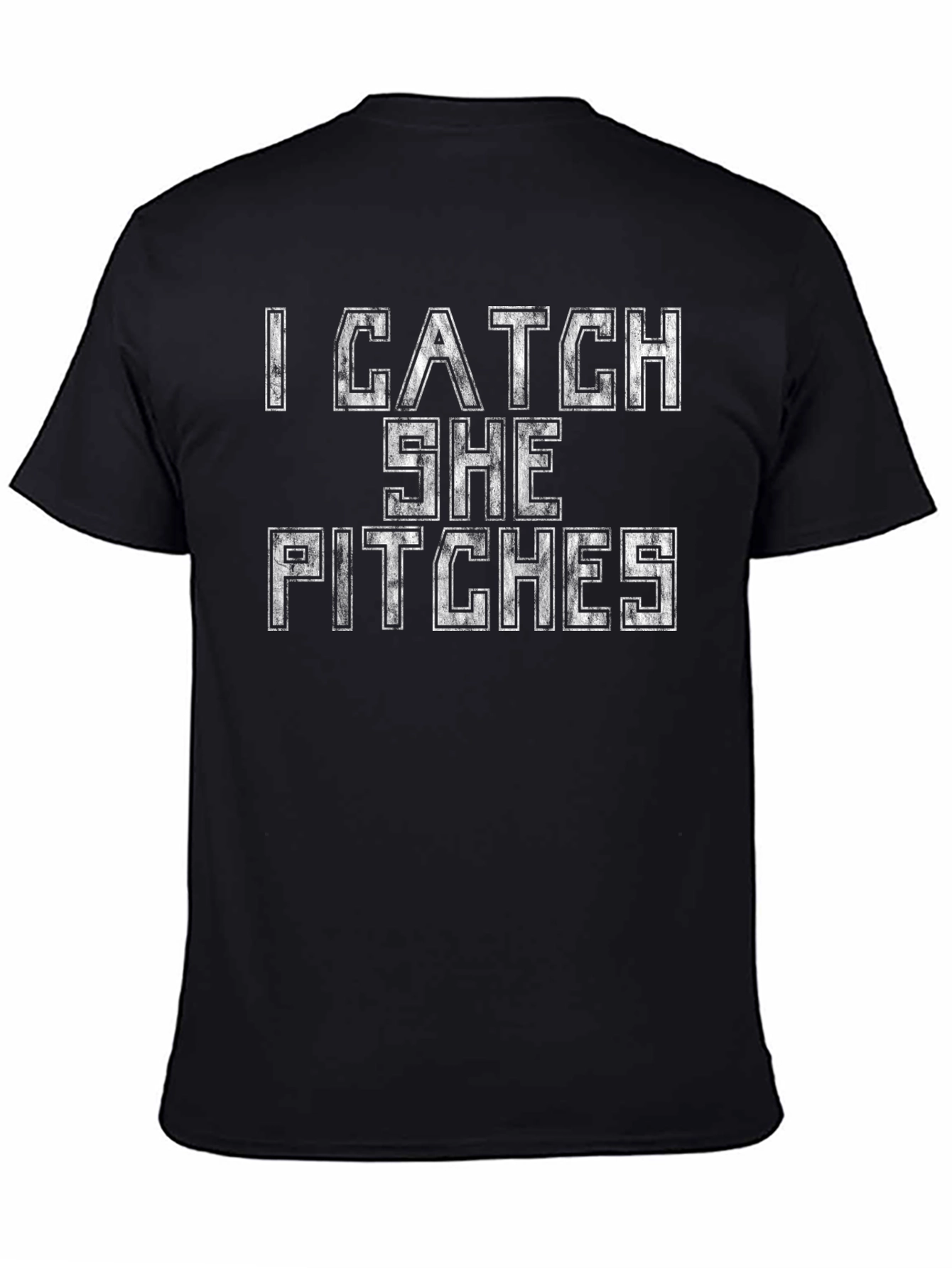 I Catch She Pitches Graphic T-Shirt
