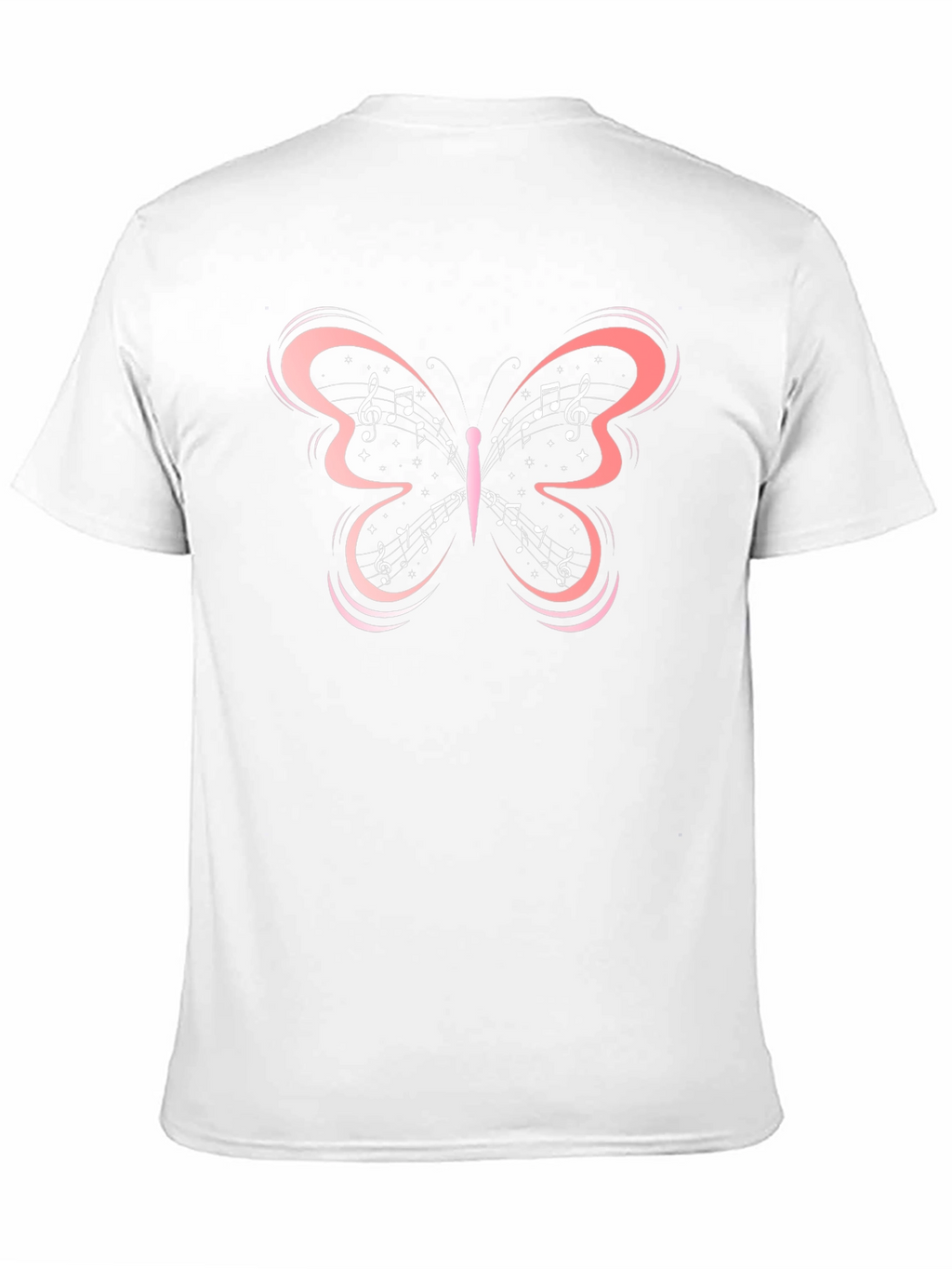Music Note Butterfly Graphic Tee
