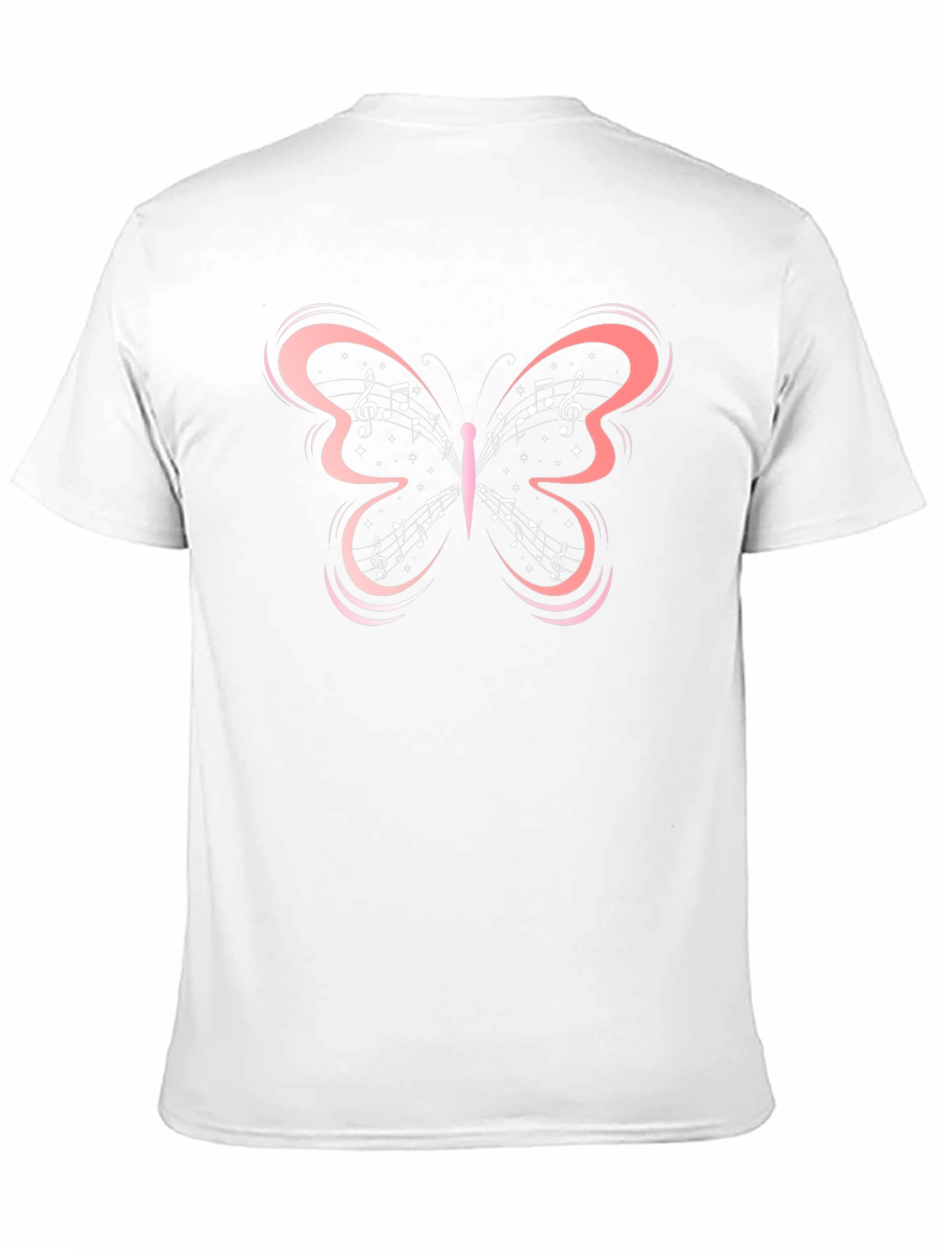 Music Note Butterfly Graphic Tee
