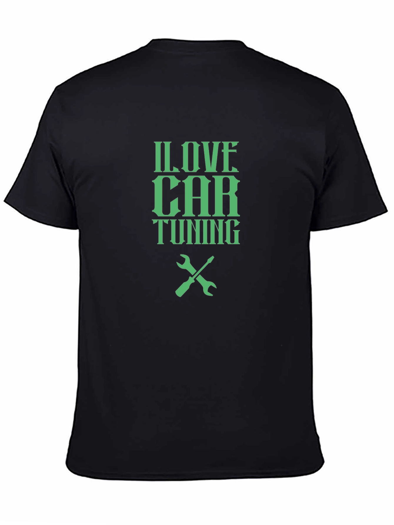 I Love Car Tuning T-Shirt - Black Crew Neck