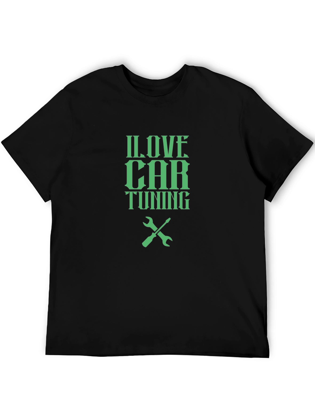 I Love Car Tuning T-Shirt - Black Crew Neck
