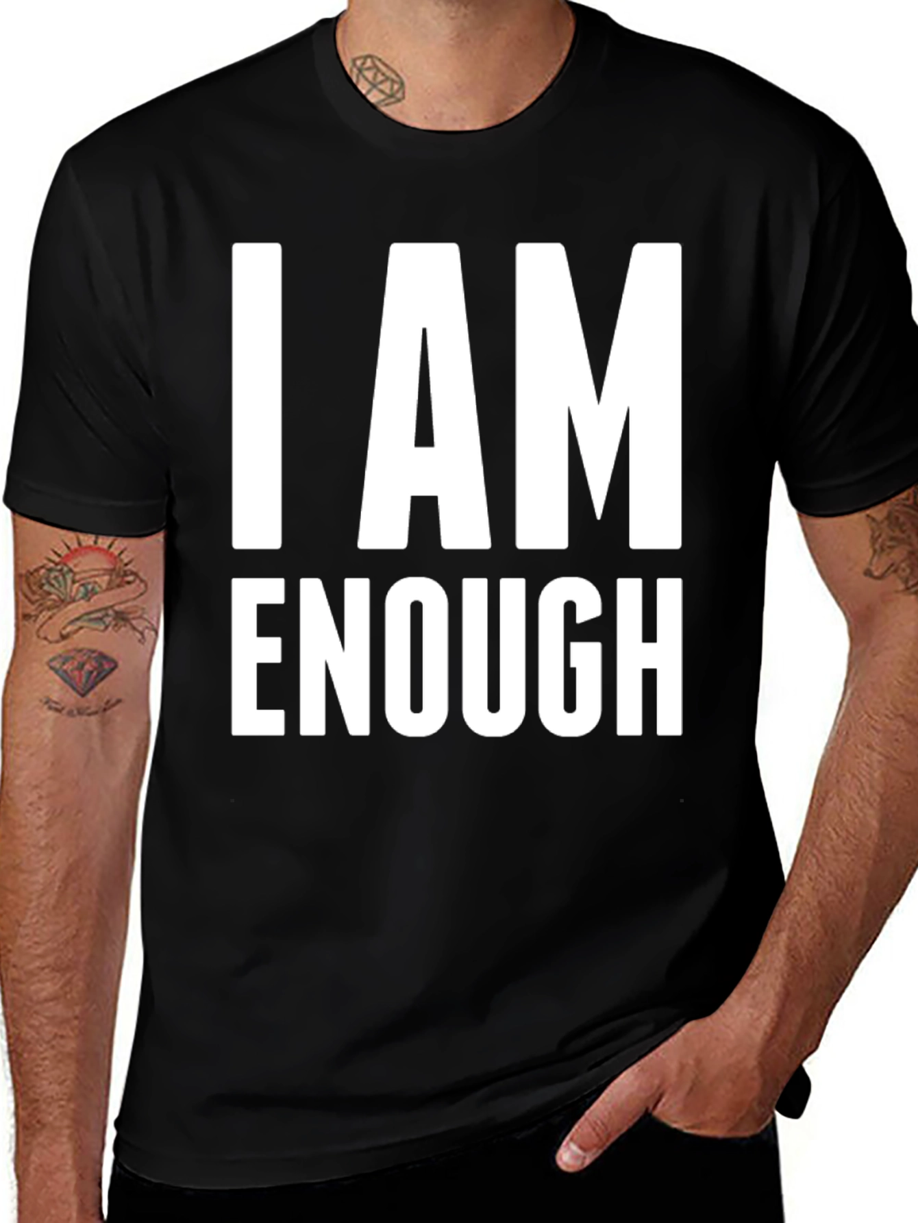 I Am Enough Graphic Tee - Positive Affirmation Shirt