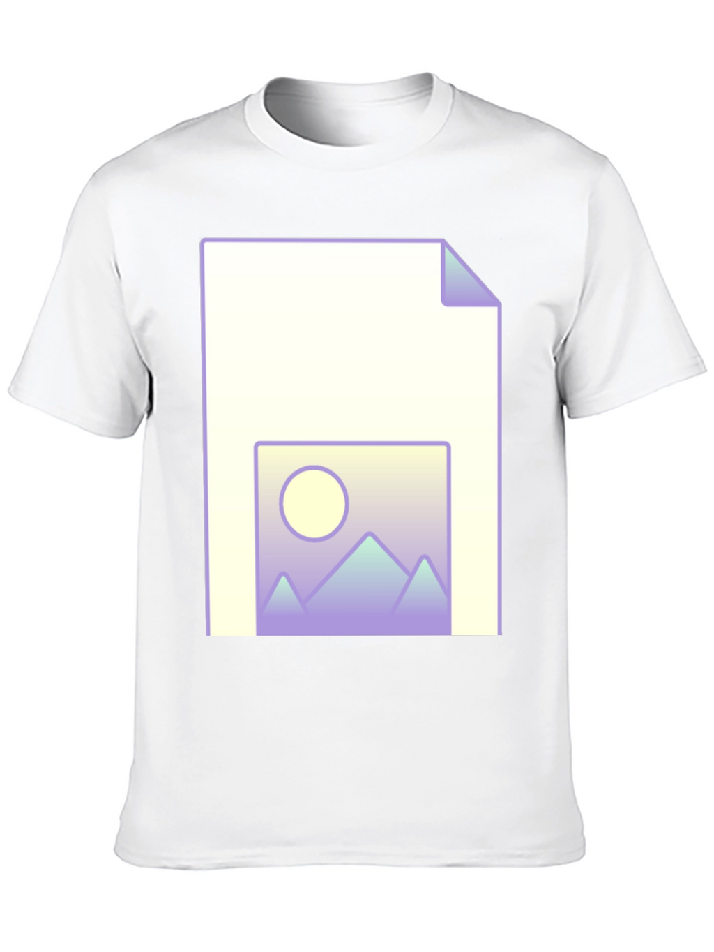 Geometric Landscape File T-Shirt