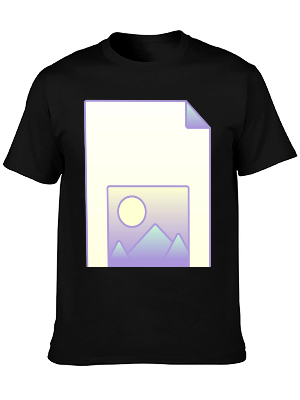 Geometric Landscape File T-Shirt