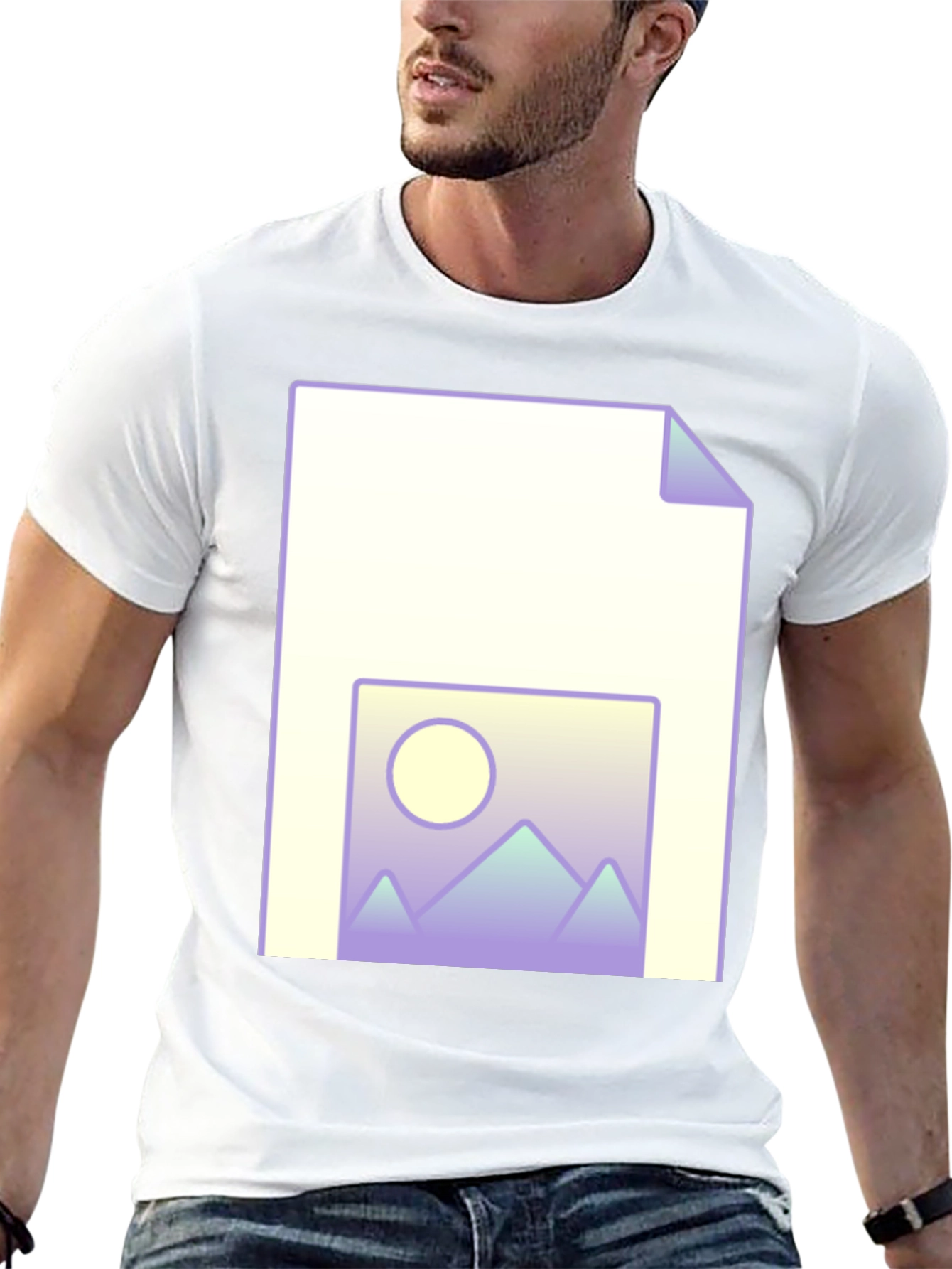 Geometric Landscape File T-Shirt