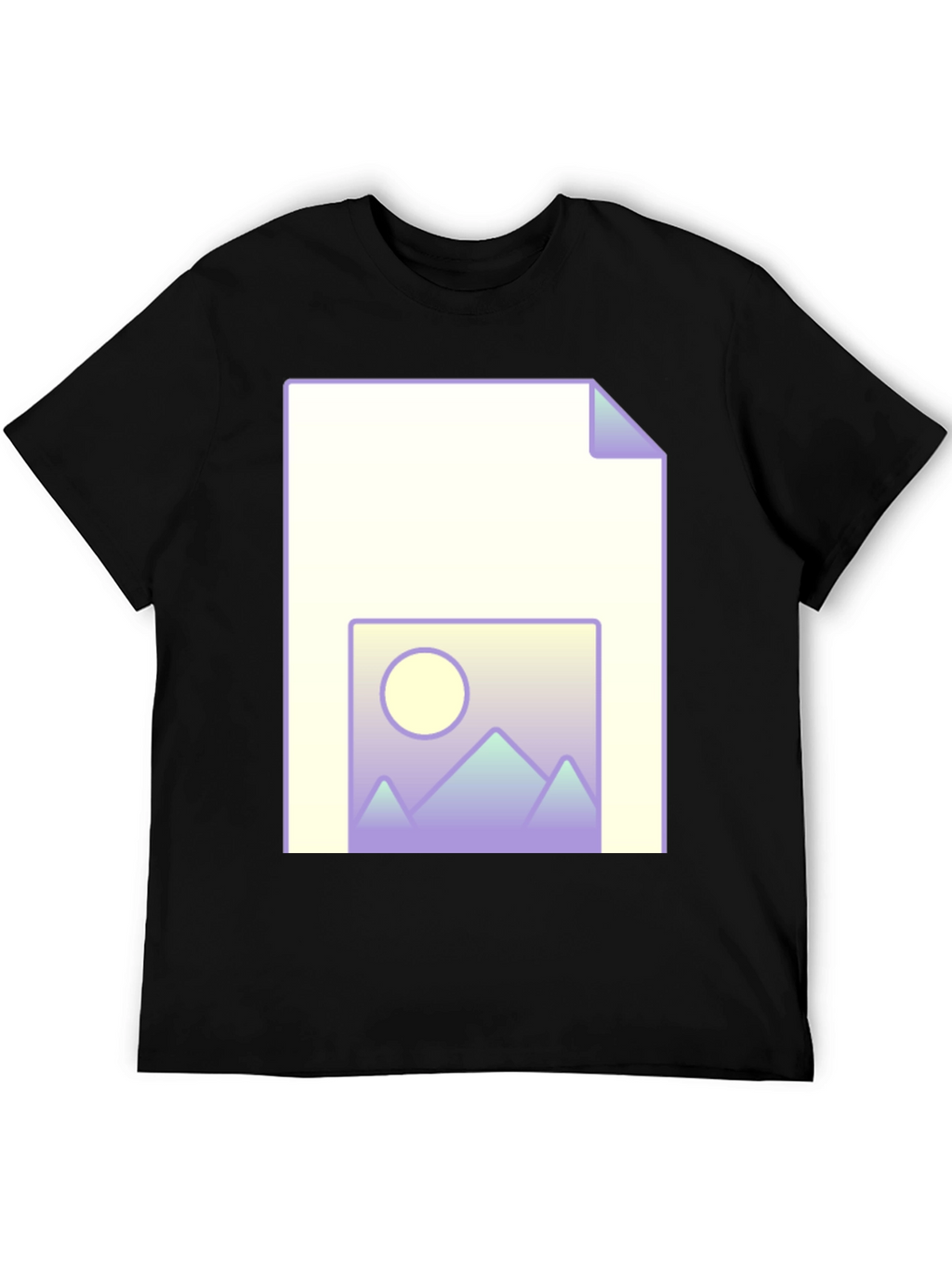 Geometric Landscape File T-Shirt
