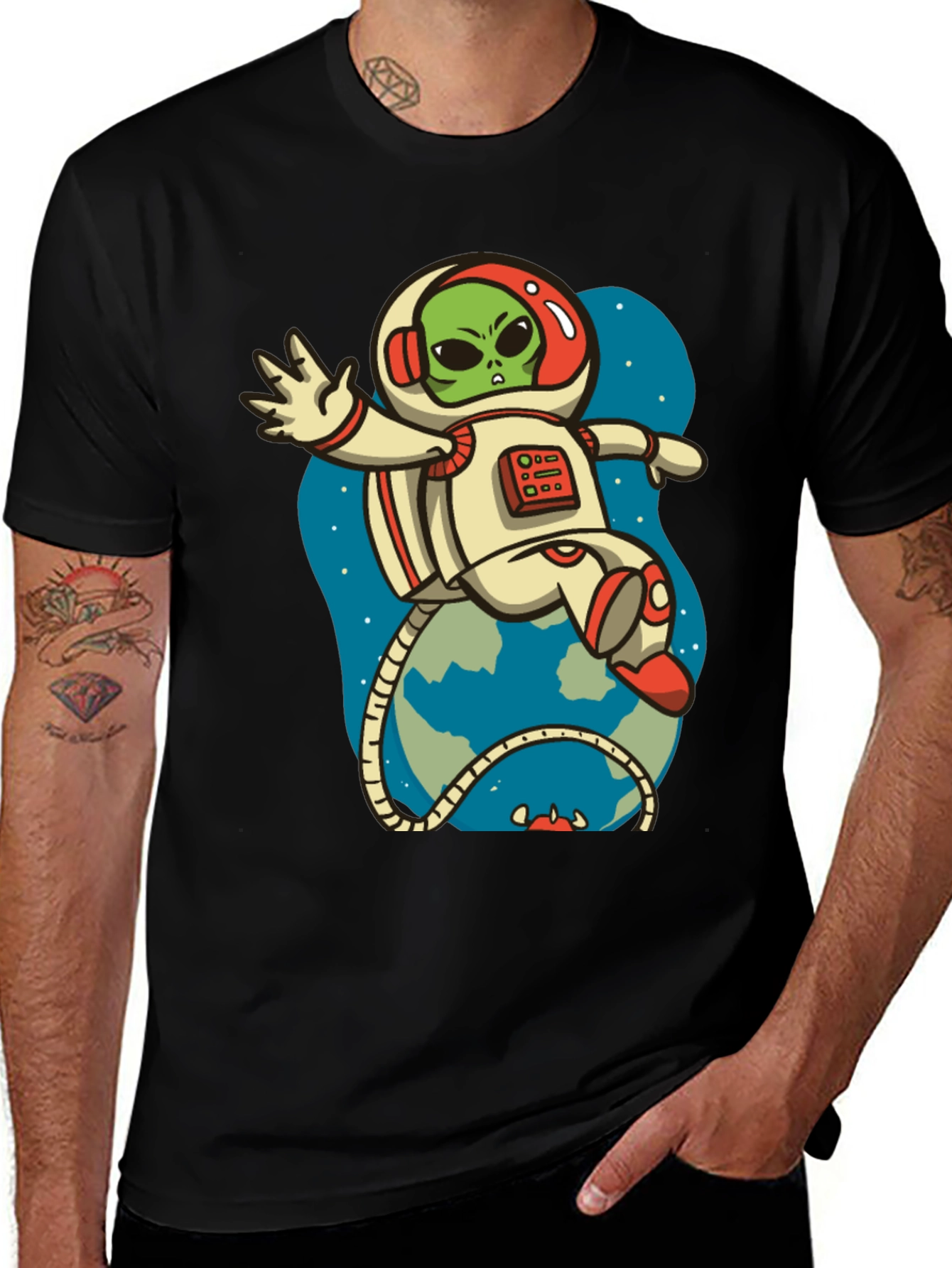 Alien Astronaut Graphic Tee