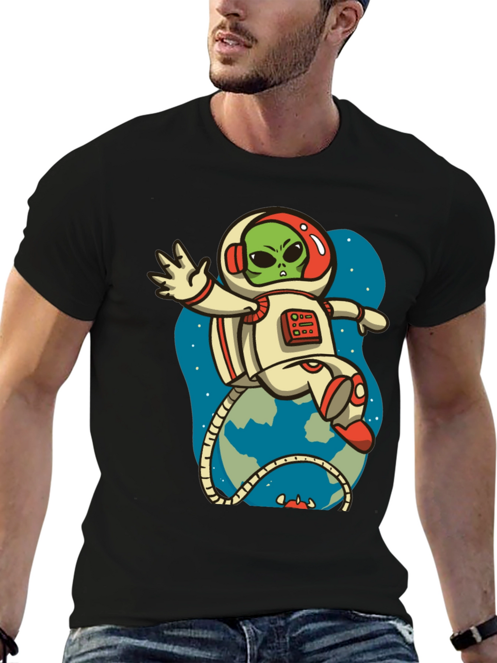 Alien Astronaut Graphic Tee
