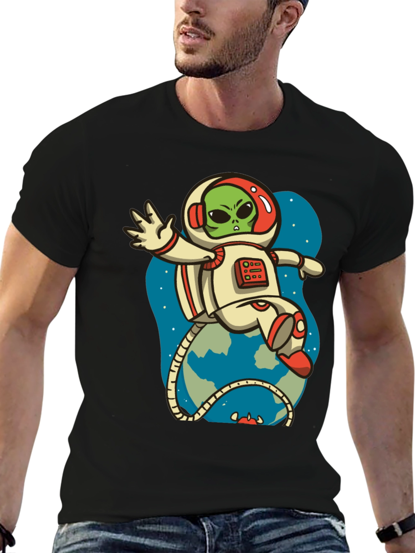 Alien Astronaut Graphic Tee