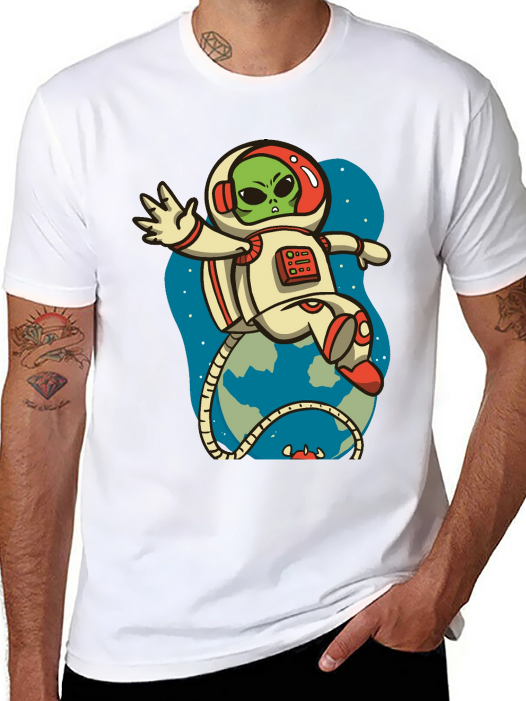 Alien Astronaut Graphic Tee