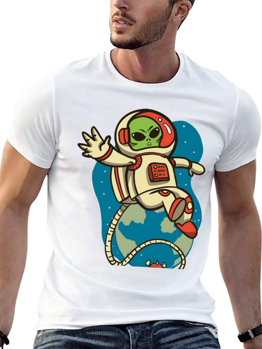 Alien Astronaut Graphic Tee
