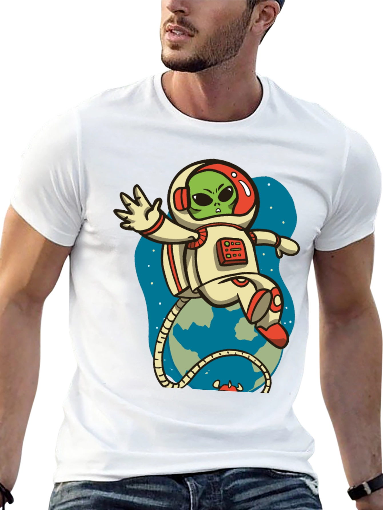 Alien Astronaut Graphic Tee