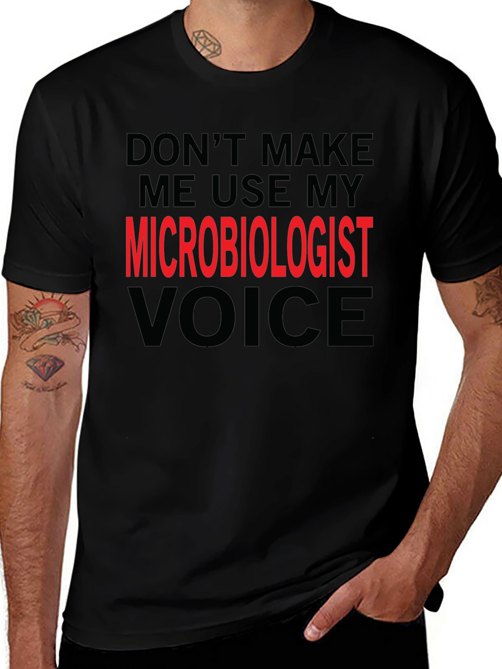 Microbiologist Voice T-Shirt Funny Science Tee