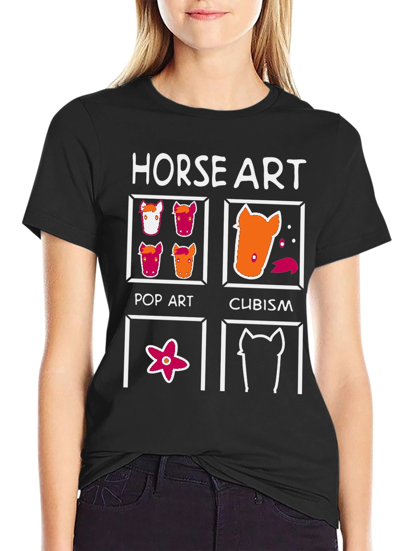 Horse Art T-Shirt: Pop Art Cubism & More