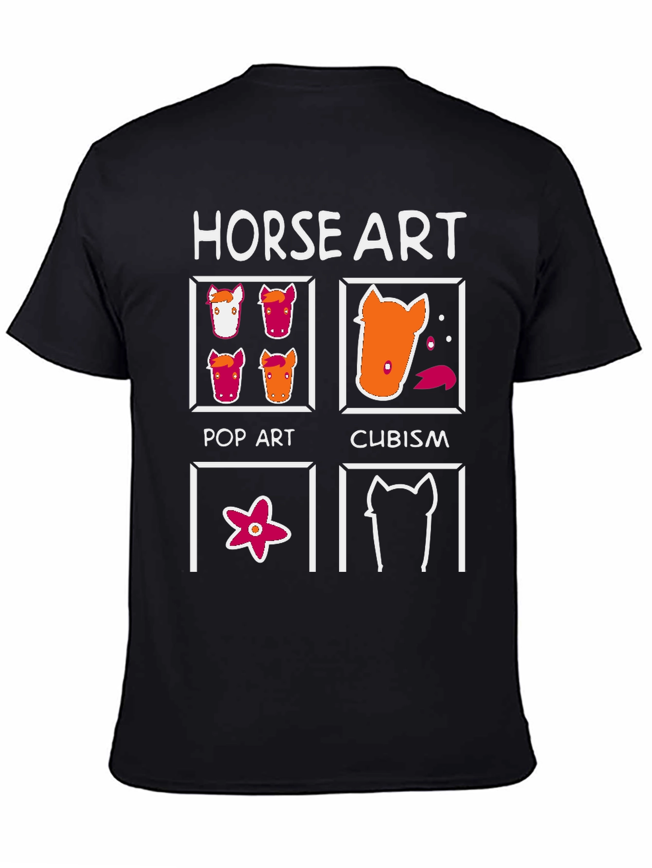 Horse Art T-Shirt: Pop Art Cubism & More