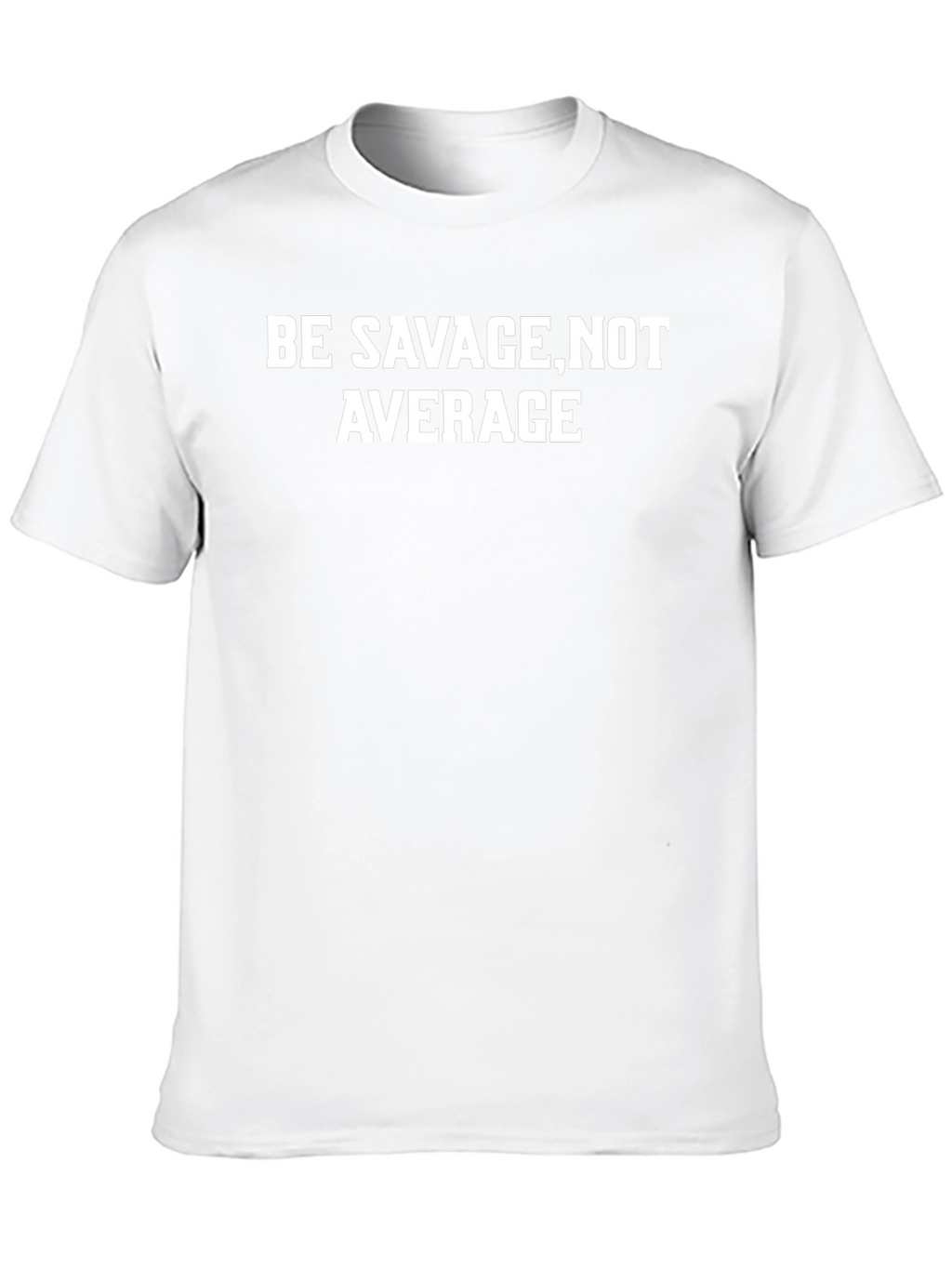 Be Savage Not Average Black Graphic Tee