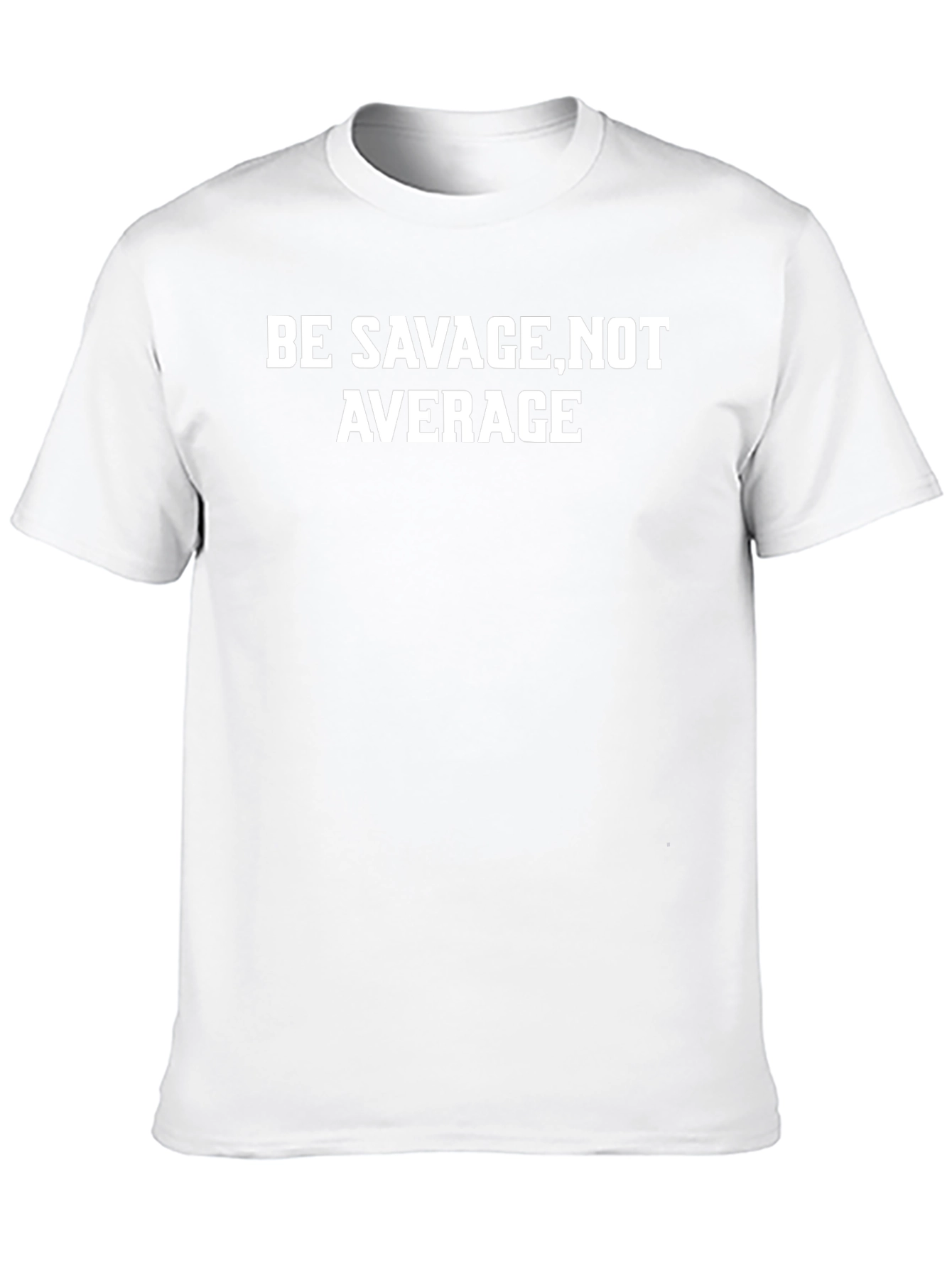 Be Savage Not Average Black Graphic Tee