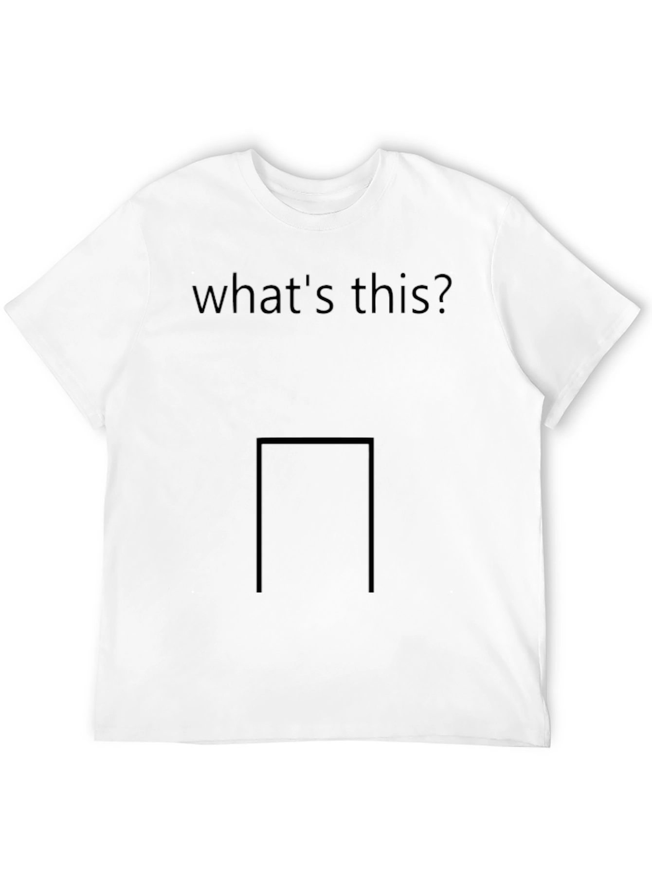 Mens Whats This? Graphic T-Shirt - Black