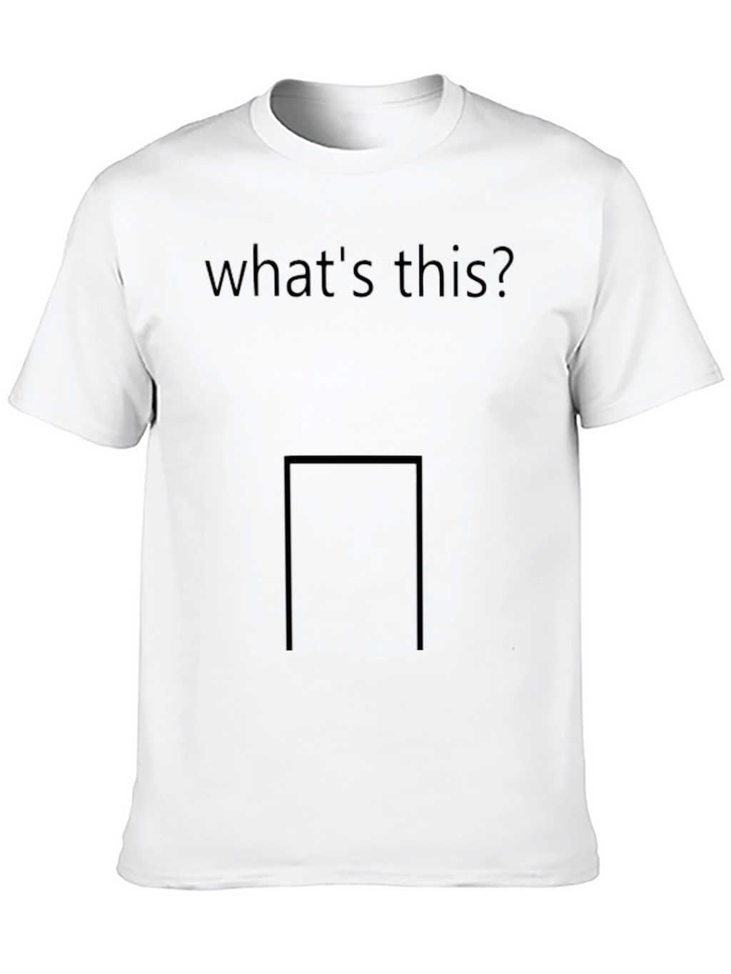 Mens Whats This? Graphic T-Shirt - Black
