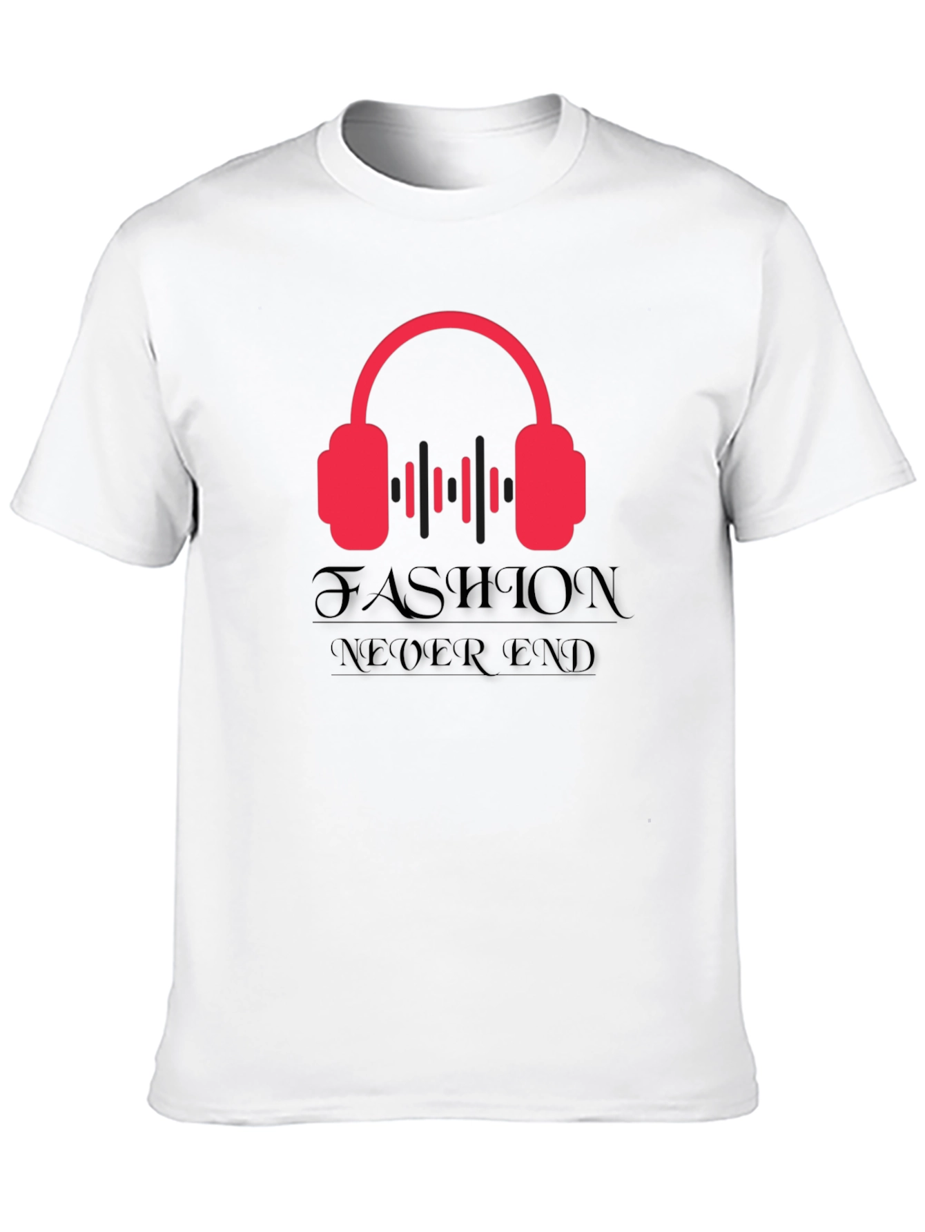 Mens Fashion Never Ends Graphic Tee