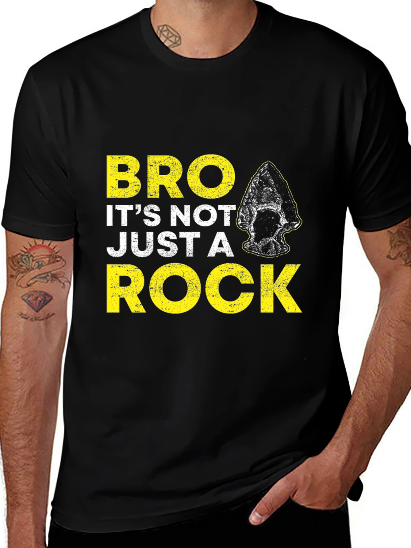 Bro Its Not Just a Rock Graphic T-Shirt