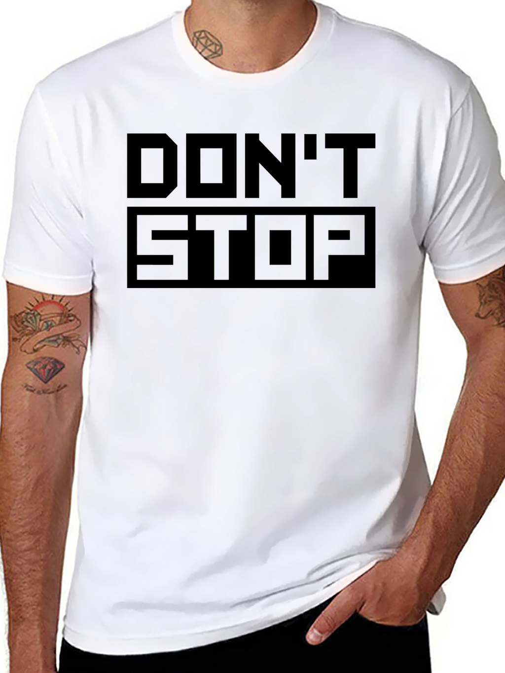 Dont Stop Black Graphic Tee