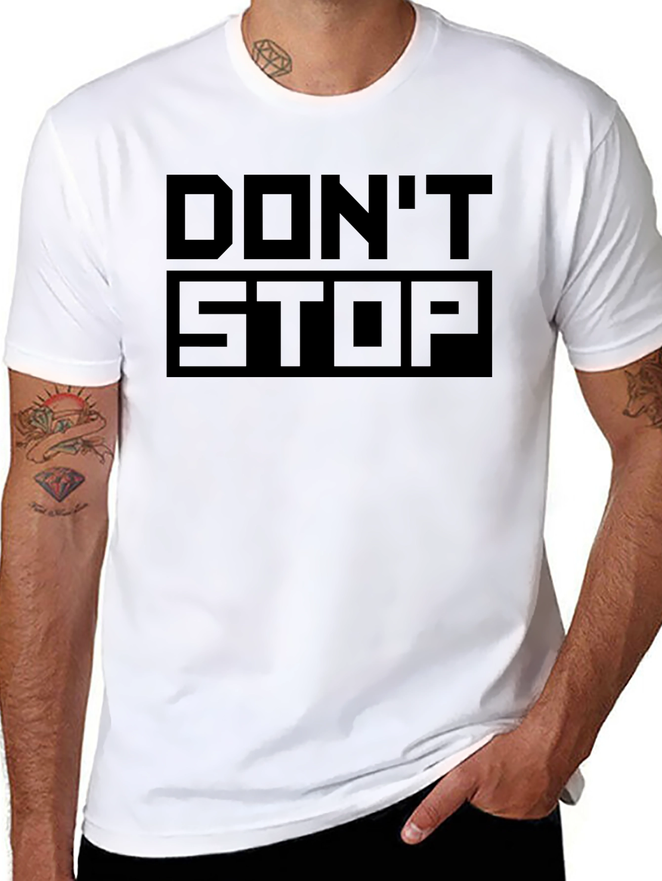 Dont Stop Black Graphic Tee