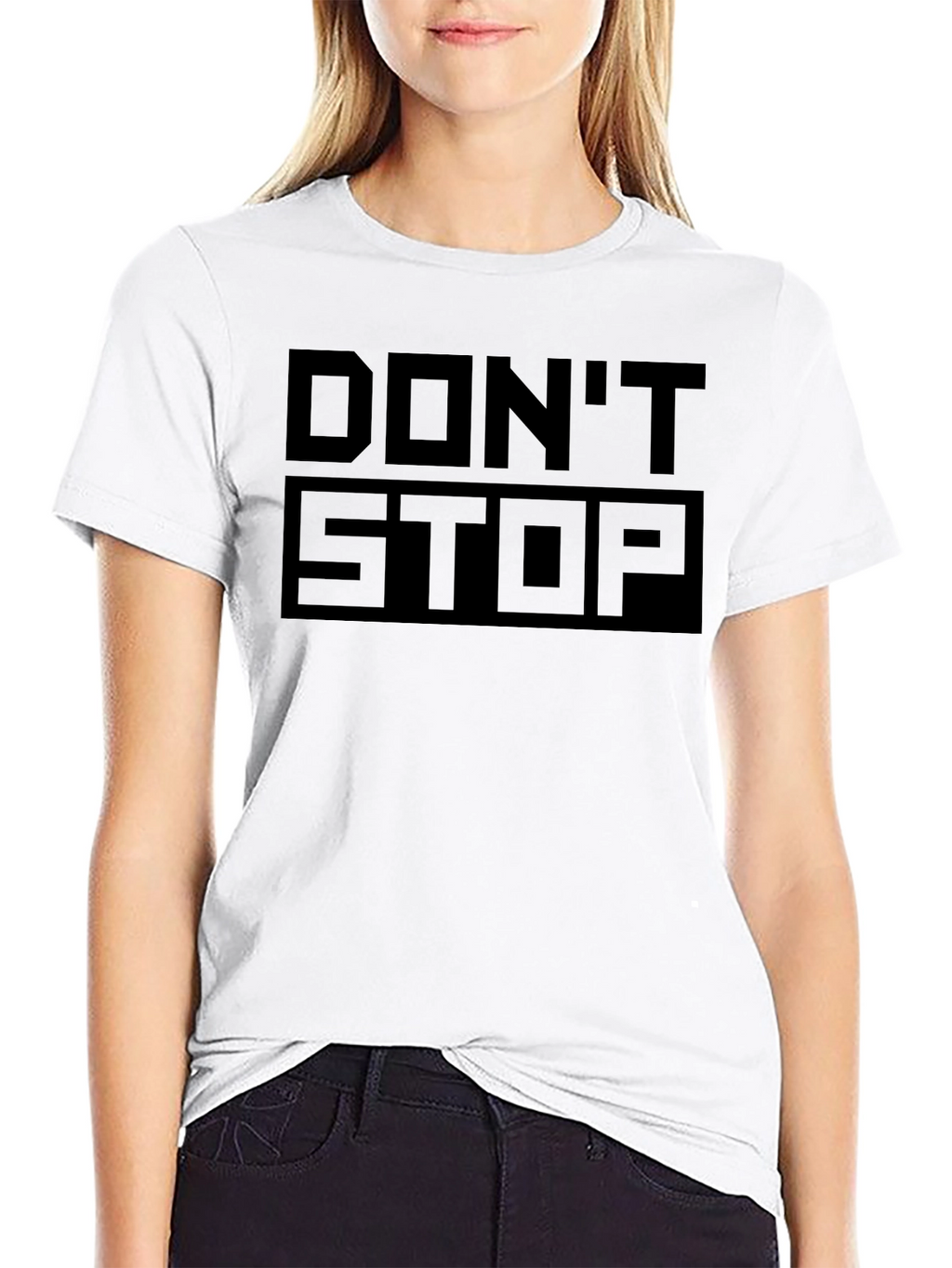 Dont Stop Black Graphic Tee