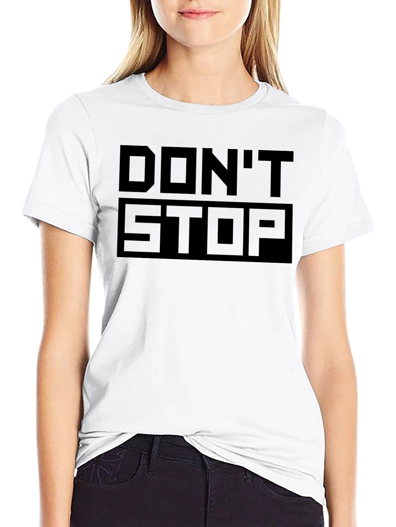 Dont Stop Black Graphic Tee