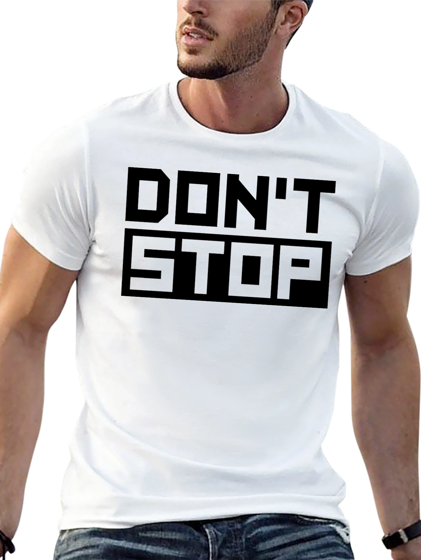 Dont Stop Black Graphic Tee